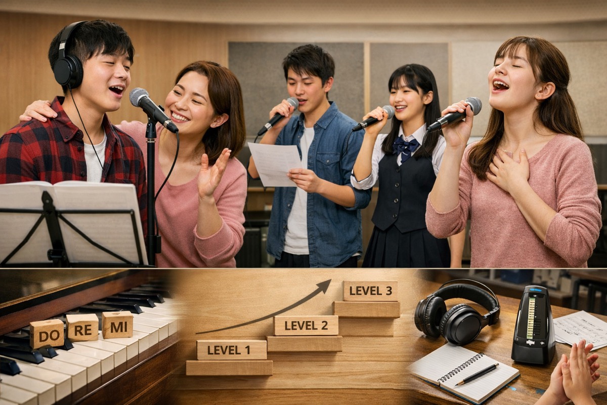 ボイトレ練習曲おすすめ一覧【男性用・女性用】難易度別の選び方と上達ポイント