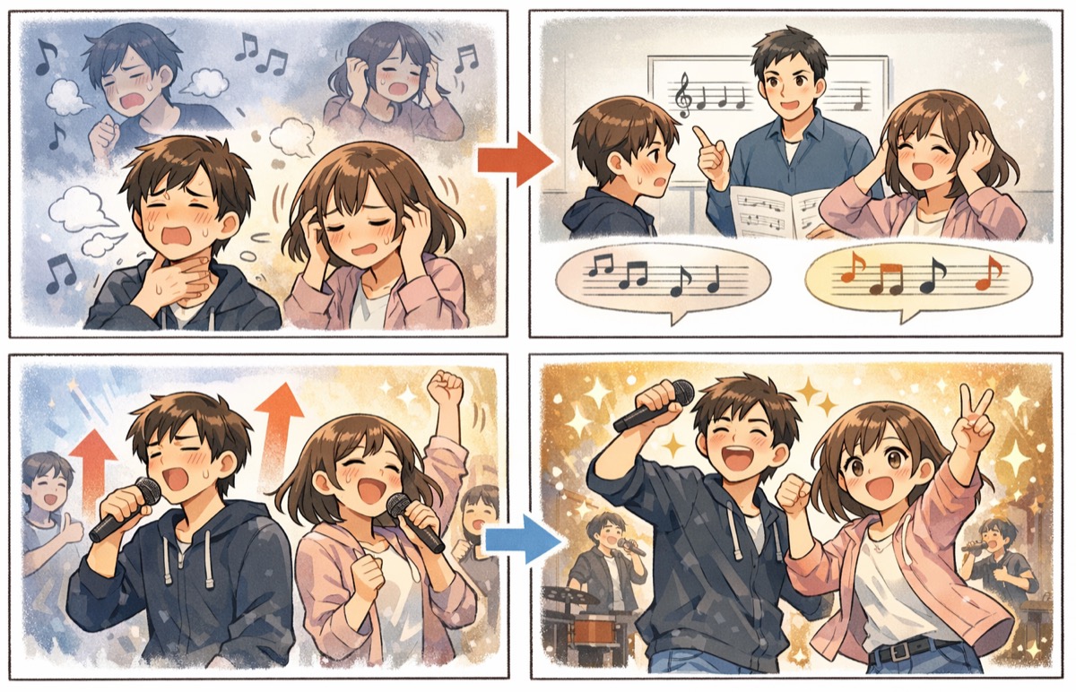 ボイトレ練習曲おすすめ一覧【男性用・女性用】難易度別の選び方と上達ポイント