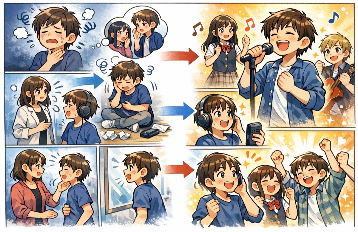 ミックスボイスで気持ち悪い声を治したい｜原因は筋力不足？正しいトレーニング方法と解決法