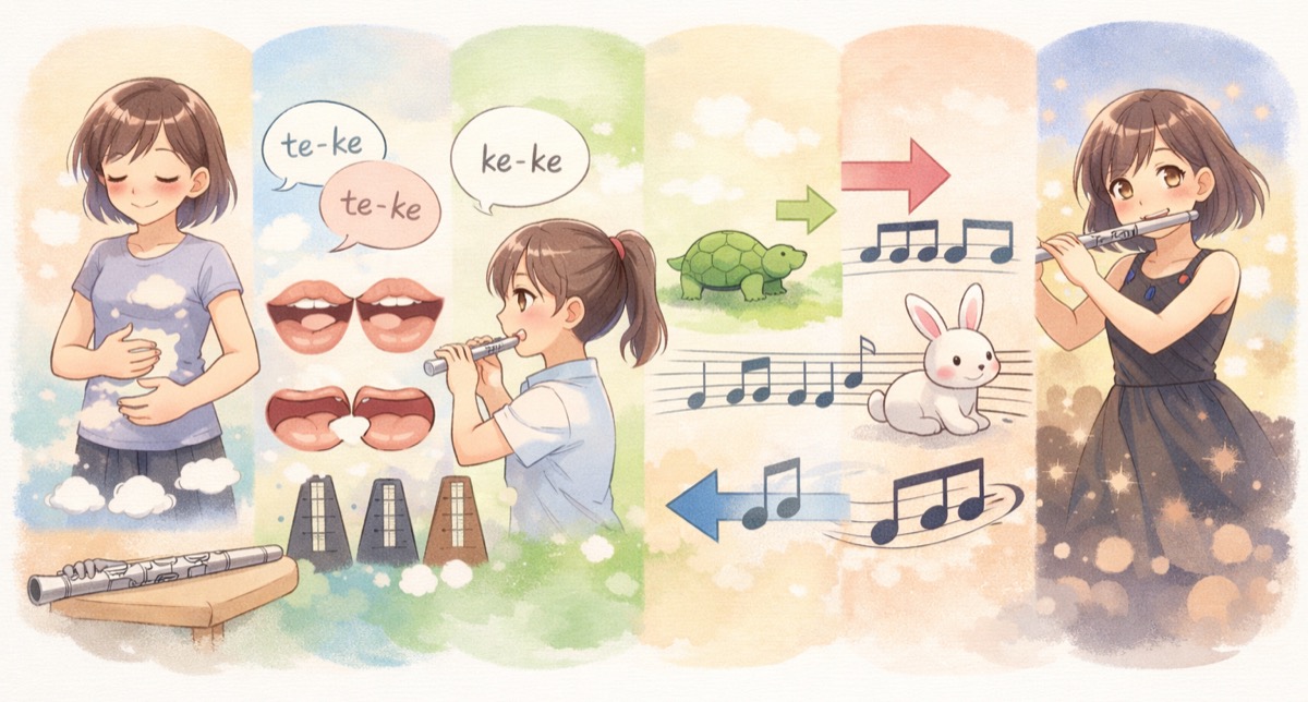 まとめ:フルートのダブルタンギング練習法|段階的に鍛えて速いフレーズを確実にものにする