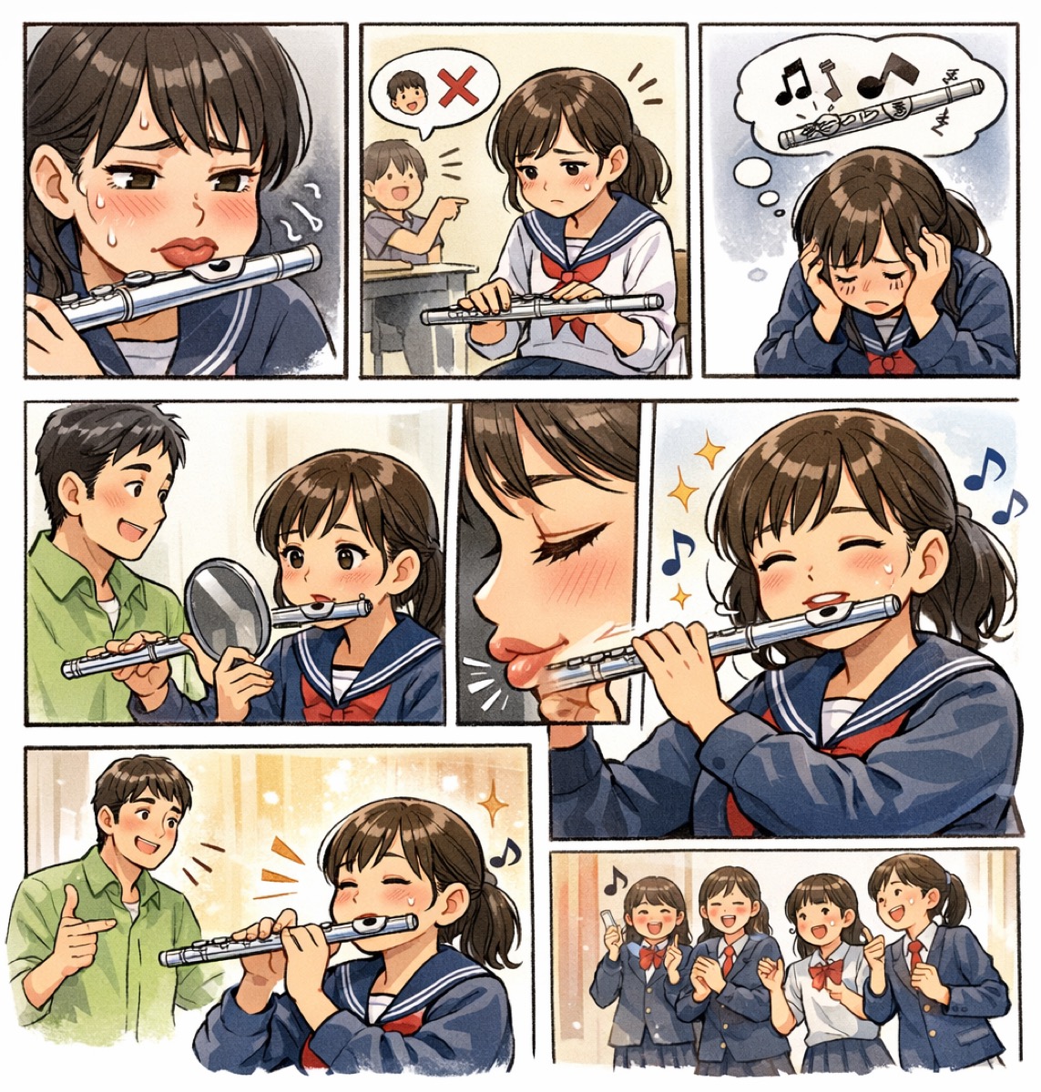 唇が厚くてもフルートのアンブシュアは作れる|唇の形を活かした正しいアプローチ