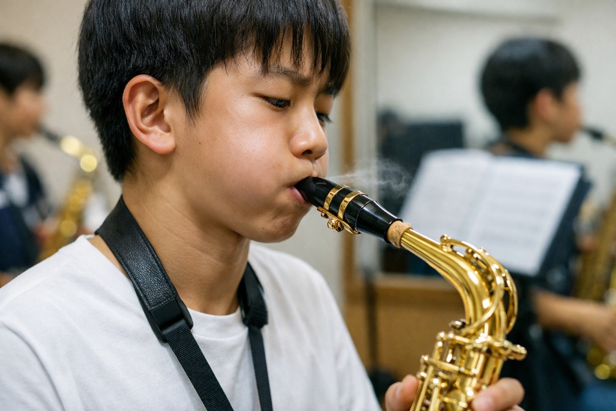 サックスのアンブシュアで息漏れが起きる原因と今すぐ直せる改善策｜口角・下唇の正しい締め方