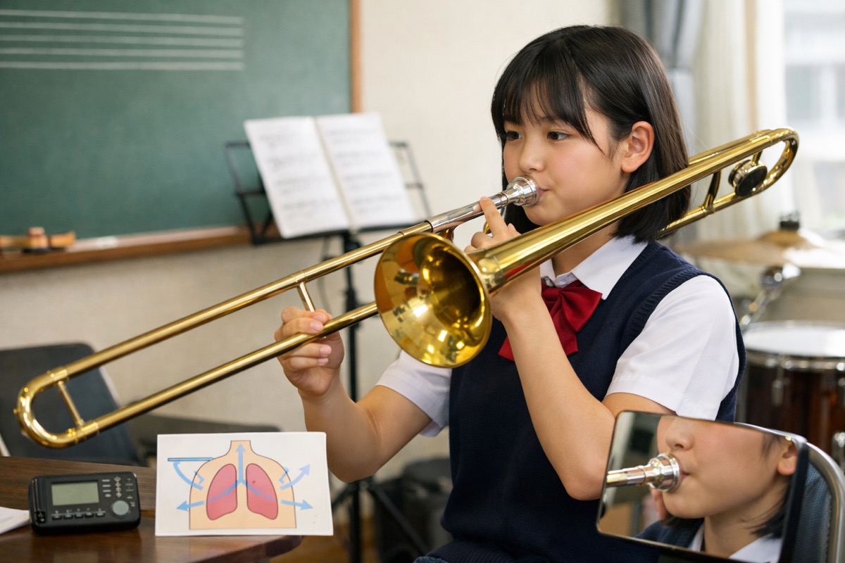トロンボーンを上手く吹くコツ｜息・スライド・アンブシュアの使い方で音が劇的に変わる理由